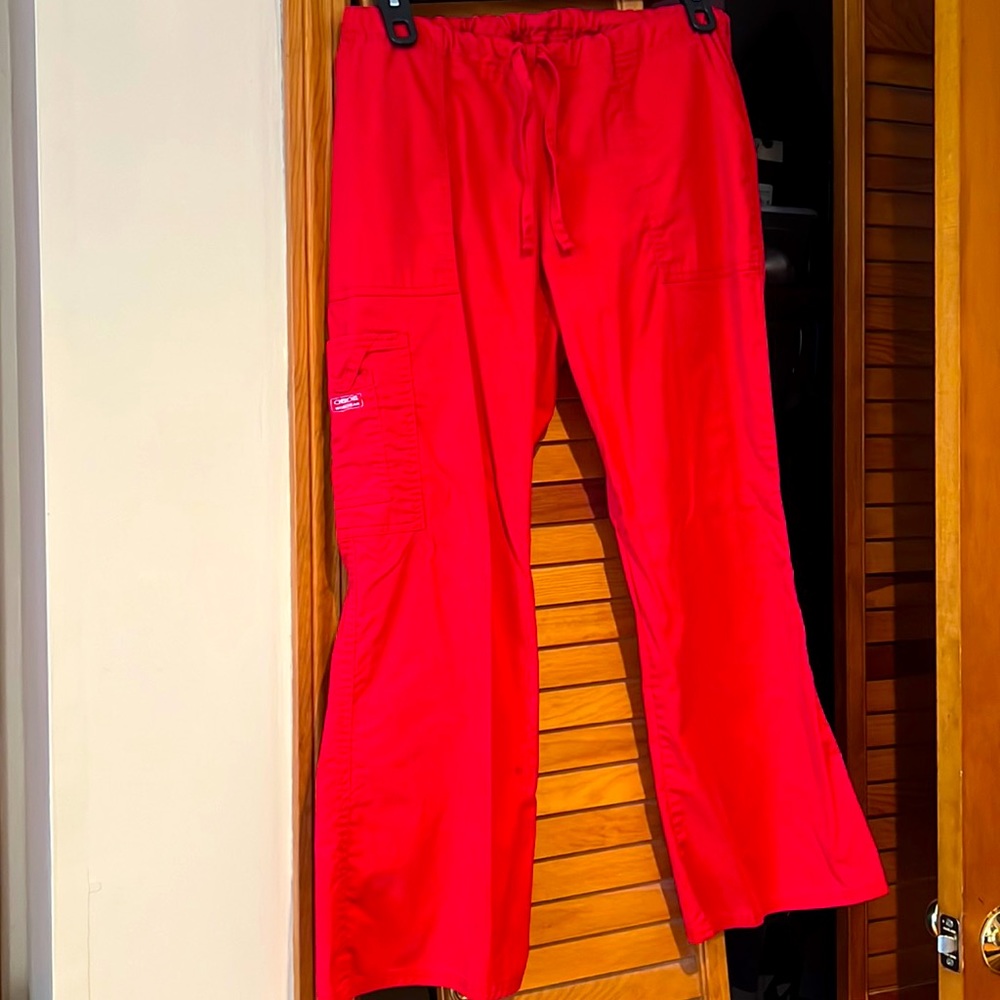 Cherokee workwear, scrub pants, red
